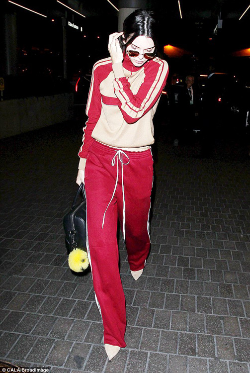 Kendall Jenner in tracksuit